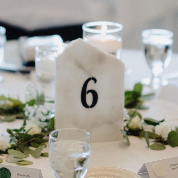Marble Table Numbers Handmade - Picture 2 of 2